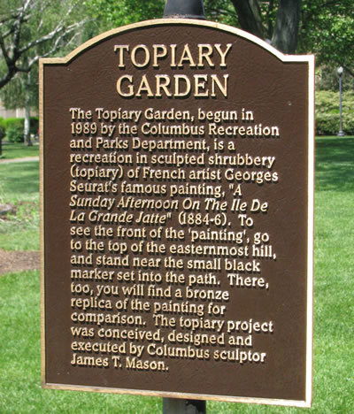 About the Topiary Garden ...